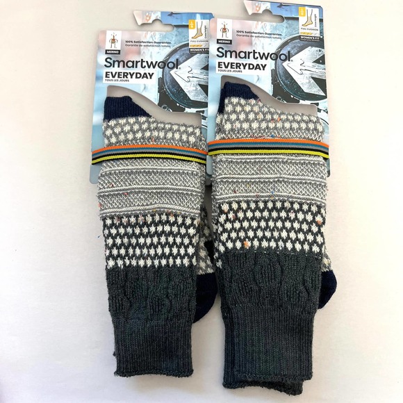 Smartwool Other - Smartwool Women's Everyday Popcorn Cable Crew Socks LARGE - Set of 2